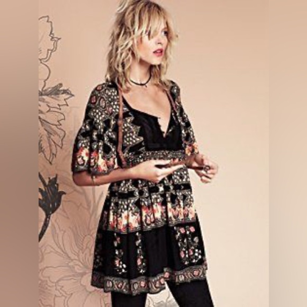 Free People Hayden Boho Mini Dress